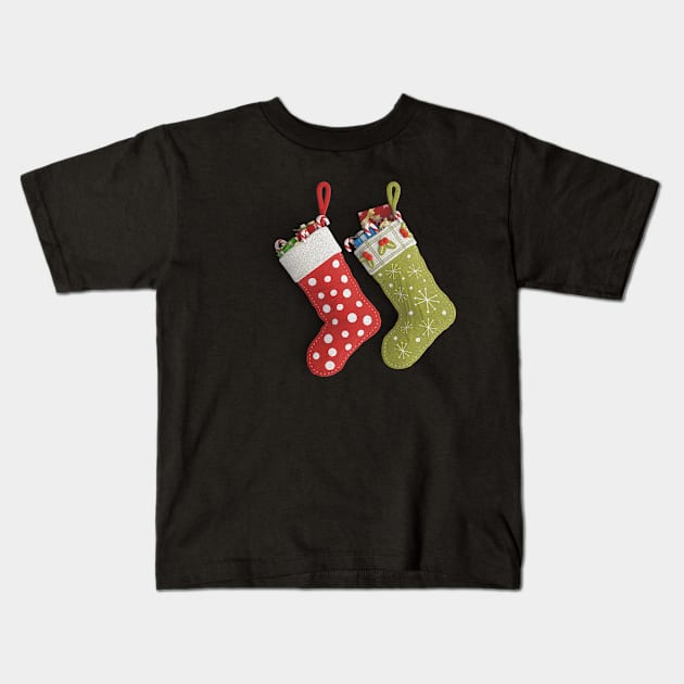 Christmas Big Stocking Kids T-Shirt by holidaystore